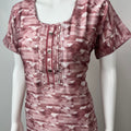 Pink Premium Satin Fabric Nighty Soft, Lightweight