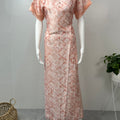 Orange Soft Satin Nightgown Premium Fabric