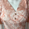 Orange Soft Satin Nightgown Premium Fabric