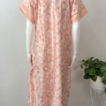 Orange Soft Satin Nightgown Premium Fabric