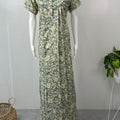 Green Rayon Nightgown Elegant & Long-Lasting