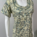 Green Rayon Nightgown Elegant & Long-Lasting