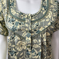 Green Rayon Nightgown Elegant & Long-Lasting