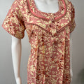 Peach Soft & Breathable Rayon Nightgown Perfect for All Seasons