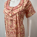 Peach Soft & Breathable Rayon Nightgown Perfect for All Seasons