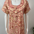 Peach Soft & Breathable Rayon Nightgown Perfect for All Seasons