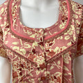 Peach Soft & Breathable Rayon Nightgown Perfect for All Seasons