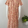 Peach Soft & Breathable Rayon Nightgown Perfect for All Seasons