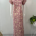 Blush Pink Rayon Fabric Nighty Silky Texture
