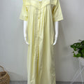 2-Piece Yellow Pure Cotton Nightgown Set