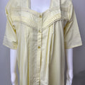 2-Piece Yellow Pure Cotton Nightgown Set