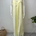 2-Piece Yellow Pure Cotton Nightgown Set
