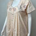 2-Piece Pure Cotton Embroidered Nightgown Set