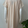 2-Piece Pure Cotton Embroidered Nightgown Set