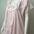 Baby Pink 100% Cotton 2-Piece NIghtgown Set