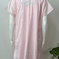 Baby Pink 100% Cotton 2-Piece NIghtgown Set