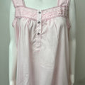 Baby Pink 100% Cotton 2-Piece NIghtgown Set