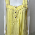 2-Piece Lemon Yellow Cotton Nightgown Set