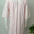 2-Piece Baby Pink 100% Cotton Nightgown Set