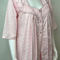 2-Piece Baby Pink 100% Cotton Nightgown Set
