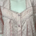 2-Piece Baby Pink 100% Cotton Nightgown Set