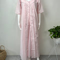 2-Piece Baby Pink 100% Cotton Nightgown Set