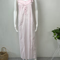 2-Piece Baby Pink 100% Cotton Nightgown Set