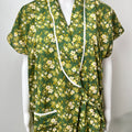 2-Piece Green Cotton Nightgown Set
