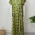2-Piece Green Cotton Nightgown Set