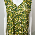 2-Piece Green Cotton Nightgown Set