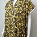 2-Piece Olive Green Cotton Nightgown Set