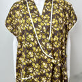 2-Piece Olive Green Cotton Nightgown Set