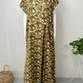 2-Piece Olive Green Cotton Nightgown Set
