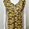 2-Piece Olive Green Cotton Nightgown Set