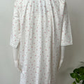 White Floral Printed 2-Piece Pure Cotton Nightgown Set