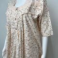 2-Piece Orange 100% Cotton Nightgown Set