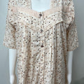 2-Piece Orange 100% Cotton Nightgown Set