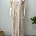 2-Piece Orange 100% Cotton Nightgown Set