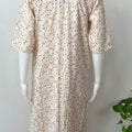 2-Piece Orange 100% Cotton Nightgown Set