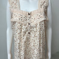 2-Piece Orange 100% Cotton Nightgown Set
