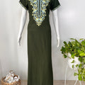 Green Delicate Embroidery Bizzlizzy Nightgown
