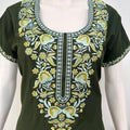 Green Delicate Embroidery Bizzlizzy Nightgown