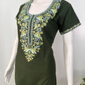 Green Delicate Embroidery Bizzlizzy Nightgown